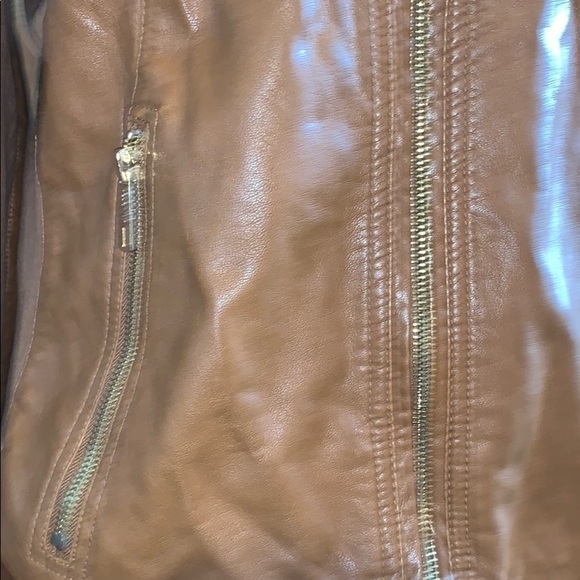 Kenneth Cole reaction tan bomber jacket - Picture 2 of 8